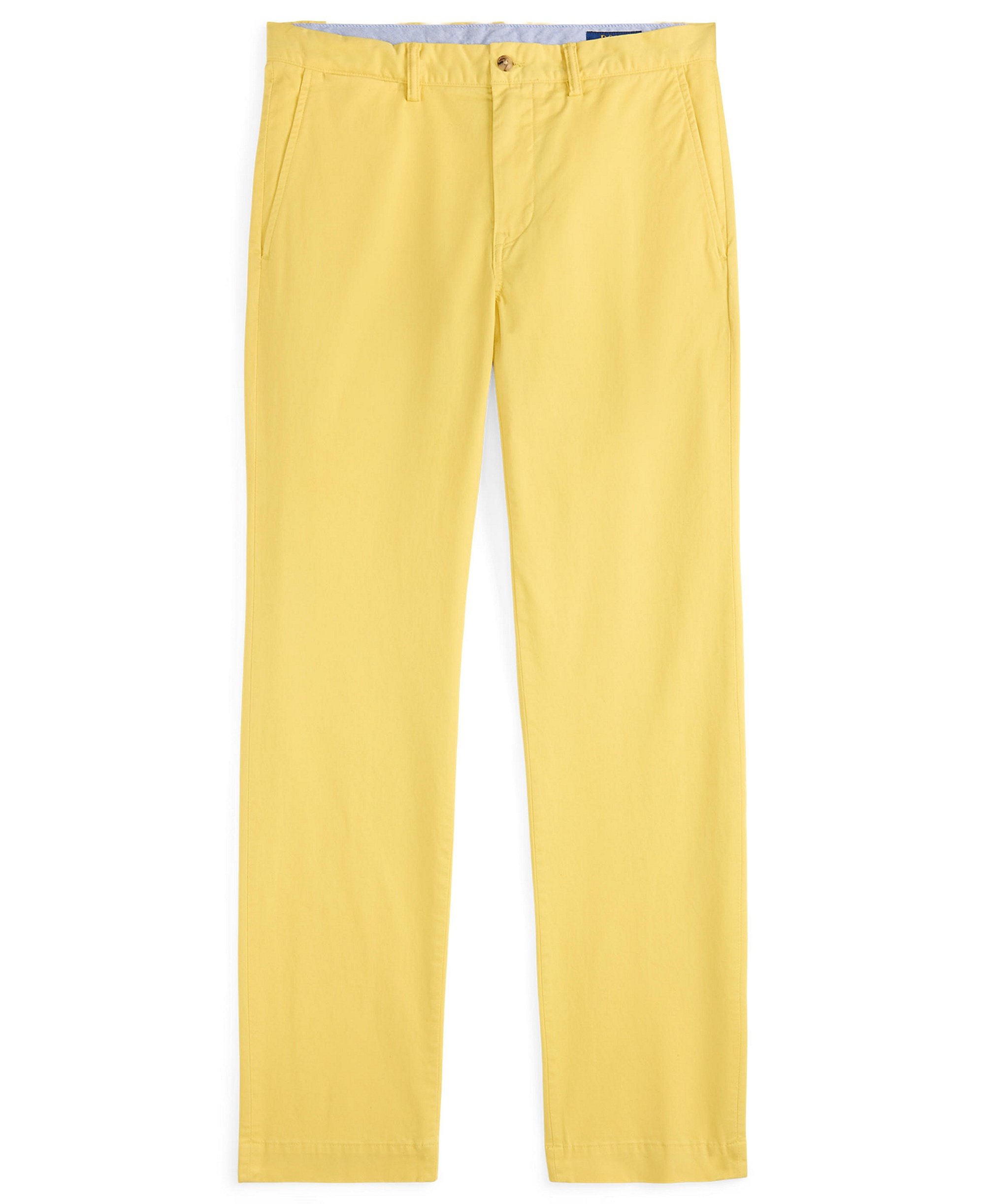 Polo Ralph Lauren Men's Straight-Fit Stretch Chino Pants - Collegiate Yellow