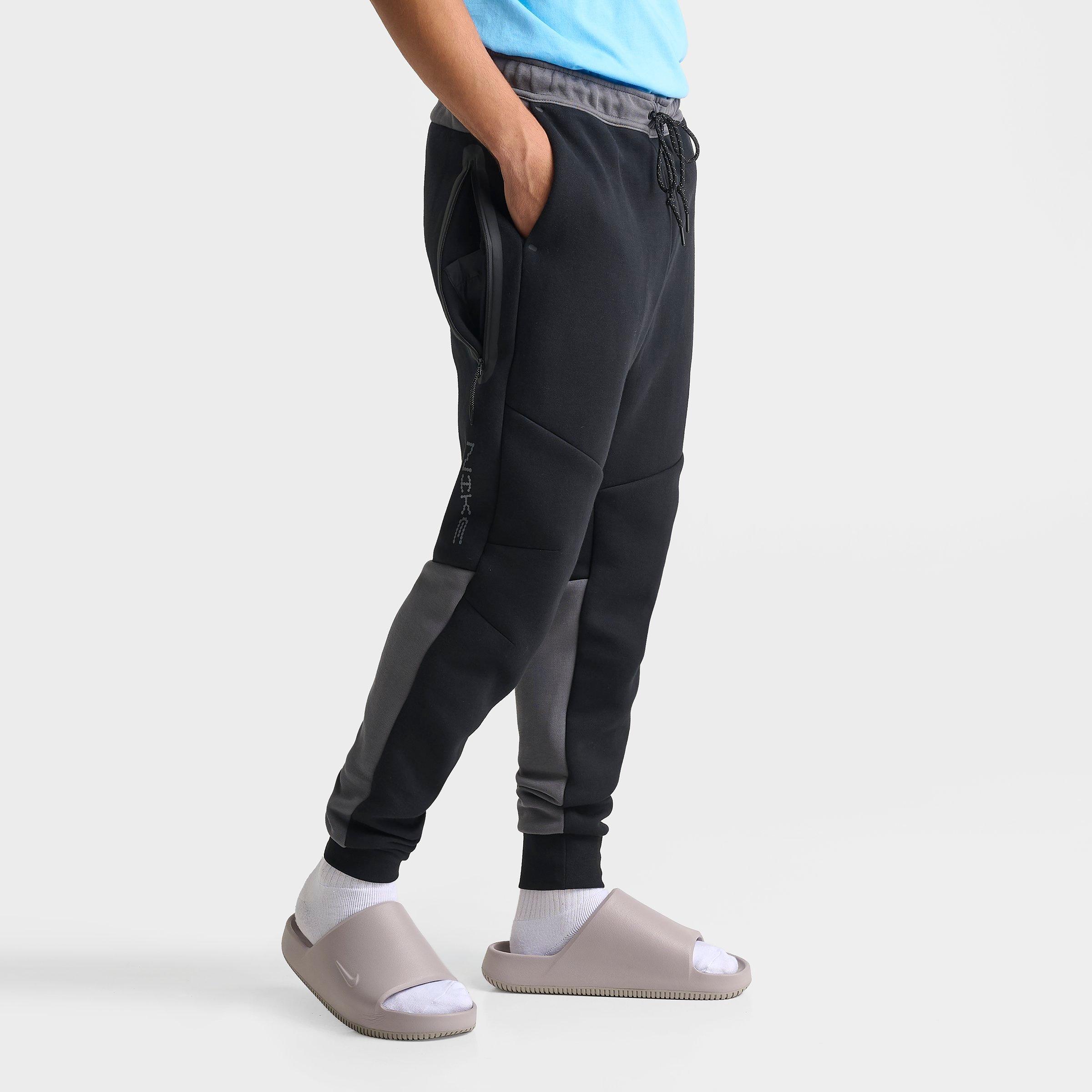 Men's Nithtke Tech Fleece Stacked Swoosh Jogger Pants - Black/Iron Grey