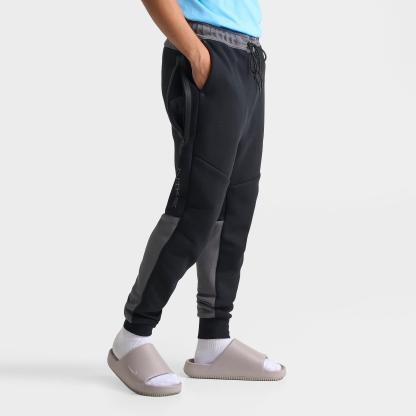 Men's Nithtke Tech Fleece Stacked Swoosh Jogger Pants - Black/Iron Grey
