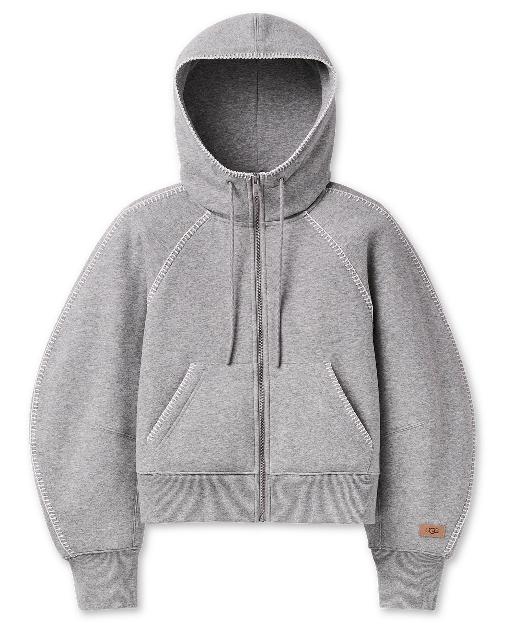 UGG Women's Classic Long-Sleeve Full-Zip Hoodie - Grey Heather