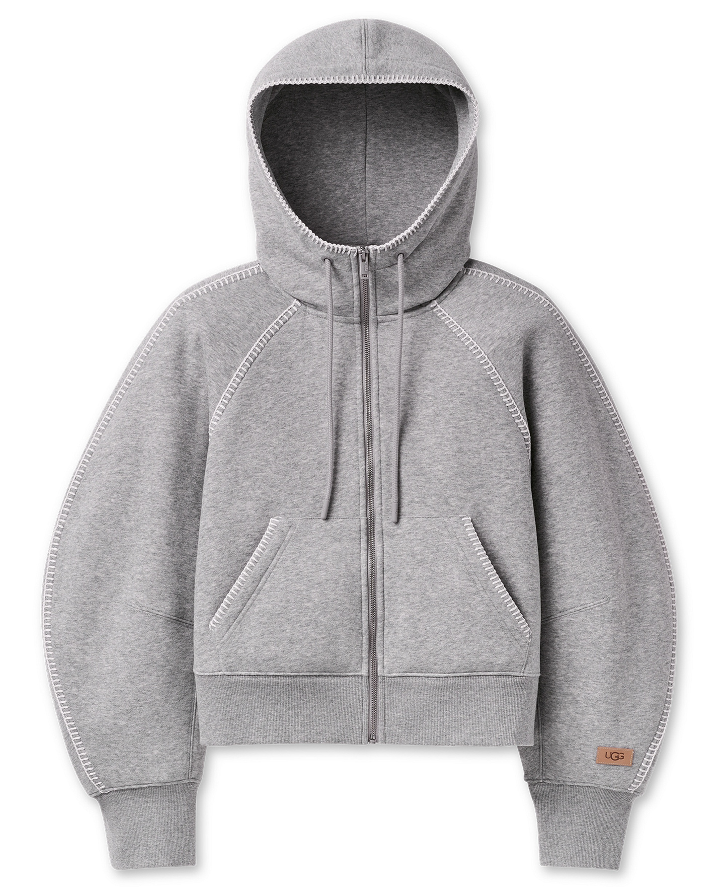 UGG Women's Classic Long-Sleeve Full-Zip Hoodie - Grey Heather