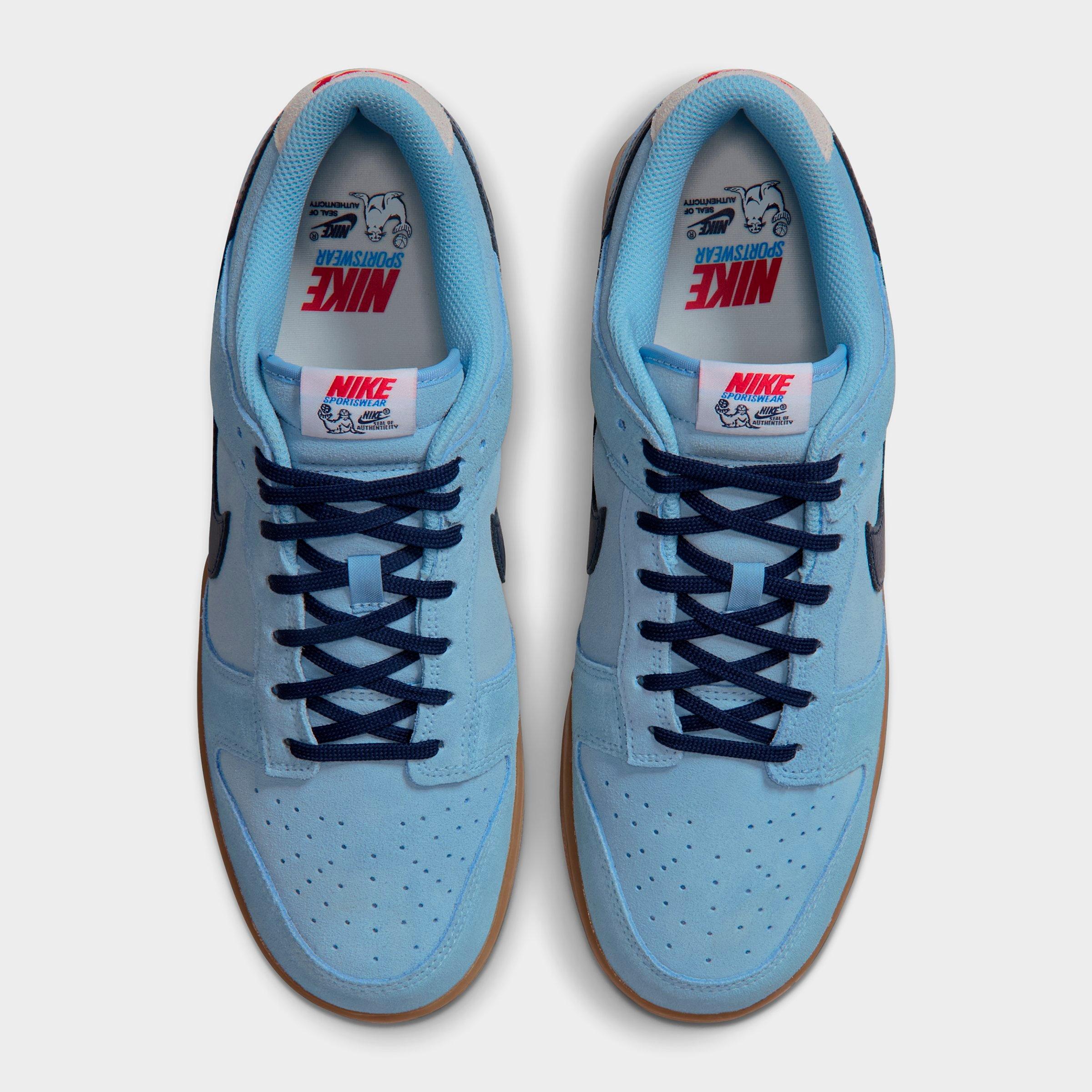 Men's Nithtke Dunk Low Retro Casual Shoes - Part 4 - Soft Blue/Summit White/University Red/Midnight Navy - Top view