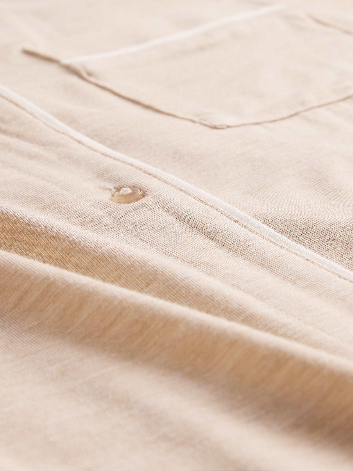 SoftMade Modal PJ Top - Oatmeal beige heather