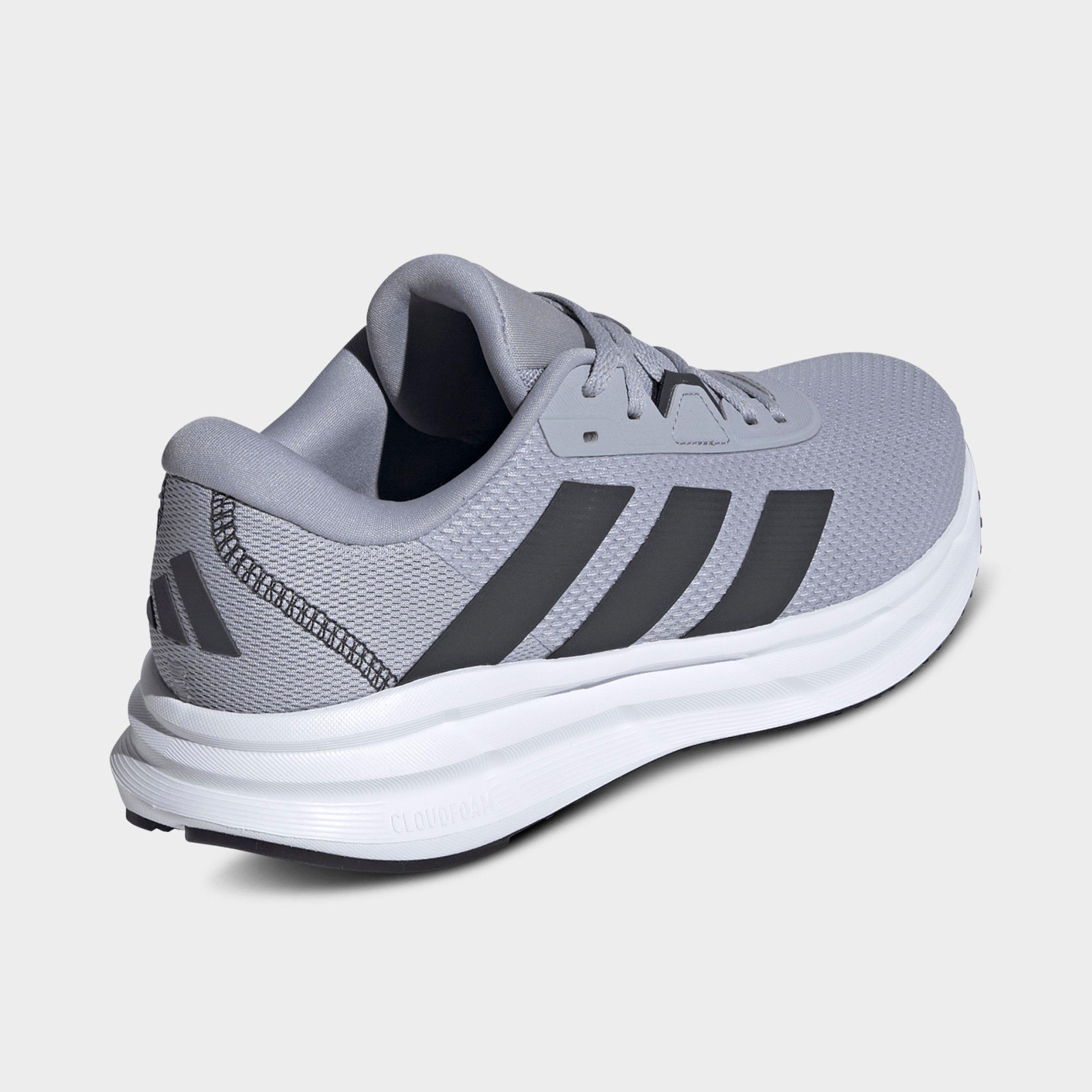 Men's adidas Galaxy 7 Running Shoes - Halo Silver/Carbon/Black - Back view