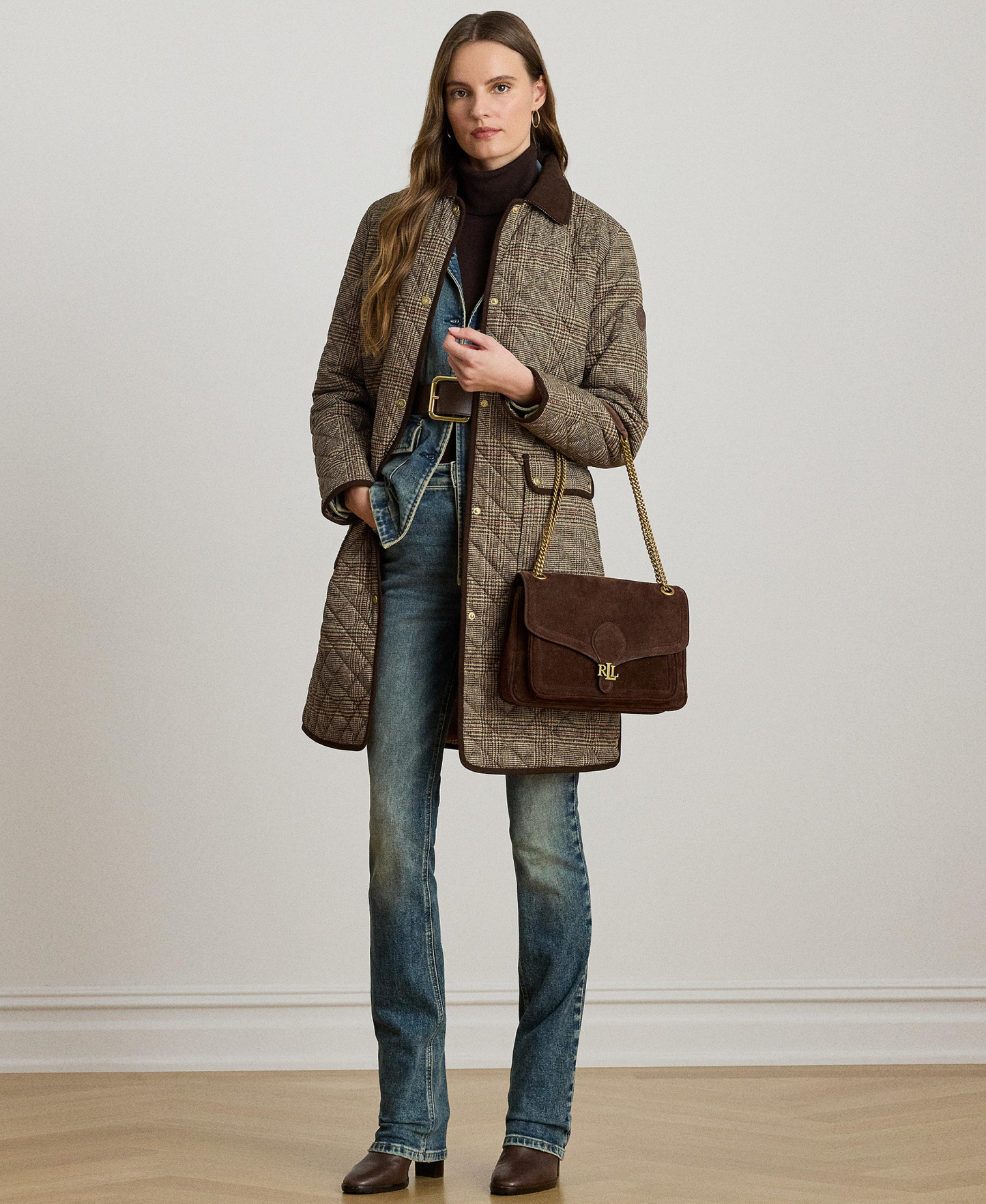 Lauren Ralph Lauren Women's Diamond-Quilted Coat, Created for Macy's - Heritage Plaid