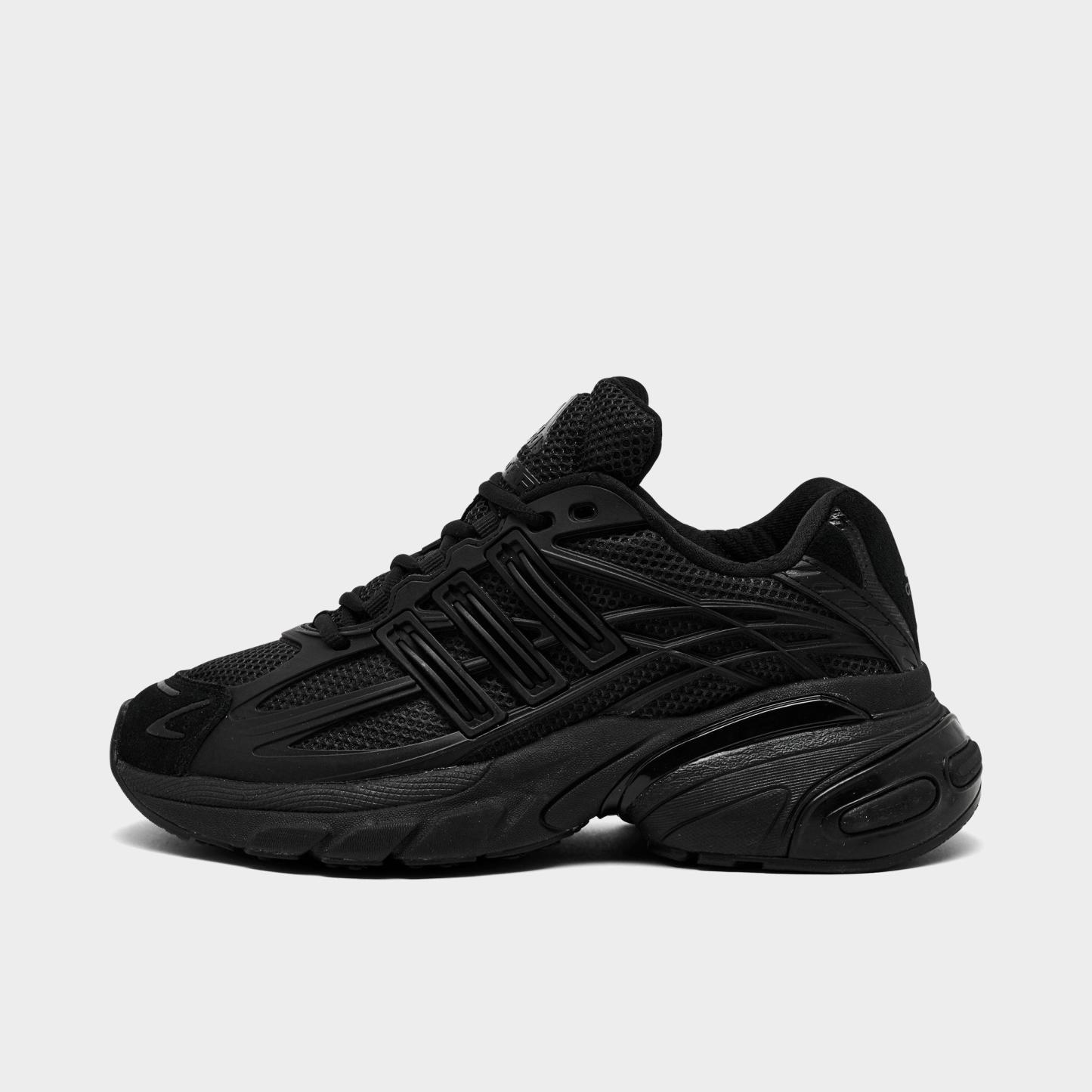 Big Kids' adidas Adistar XLG 2.0 Casual Shoes - Core Black/Core Black - Left shoe facing left. Outside of the shoe.