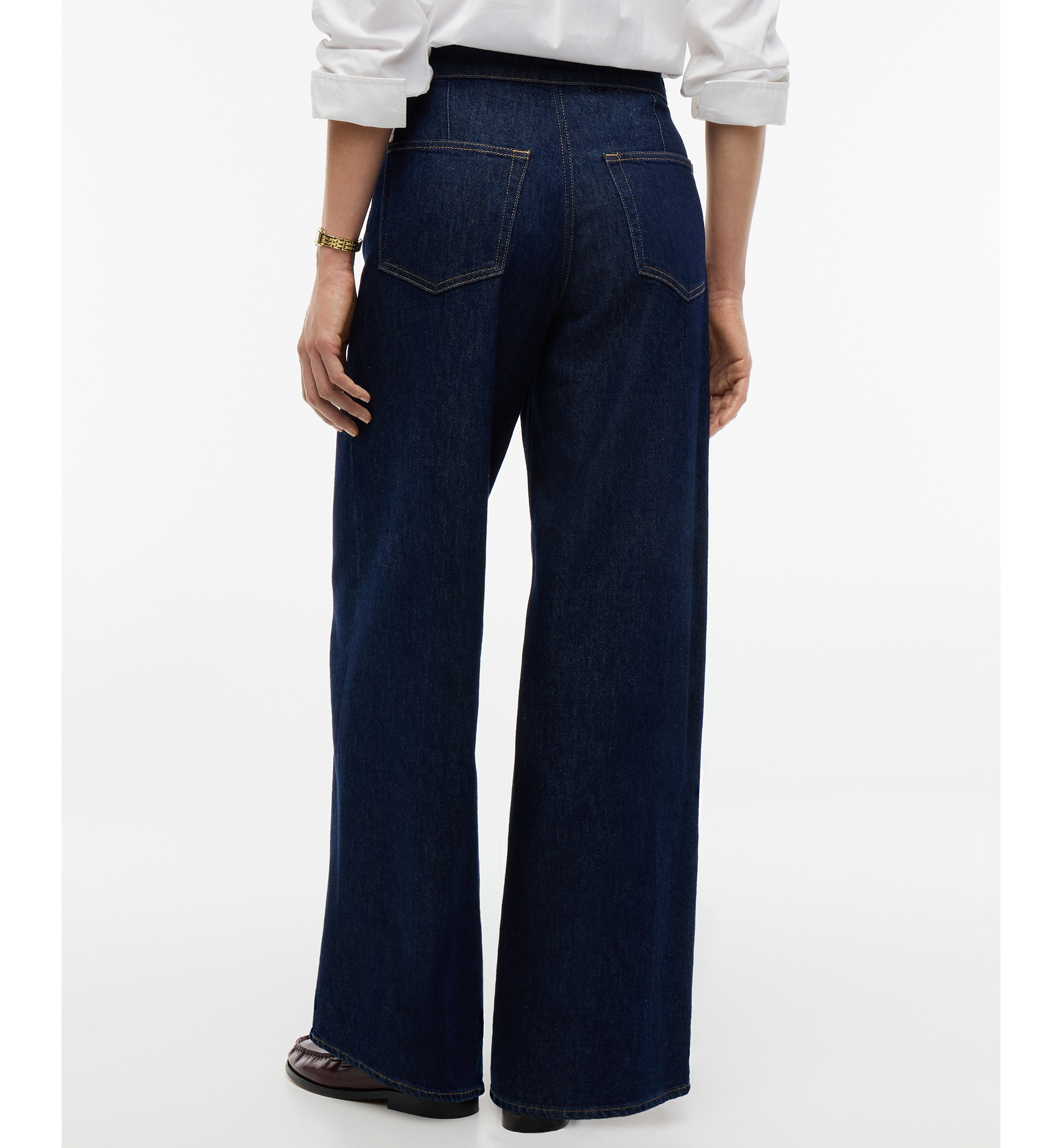 Tommy Hilfiger Women's Indie High-Rise Wide-Leg Jeans - Roy