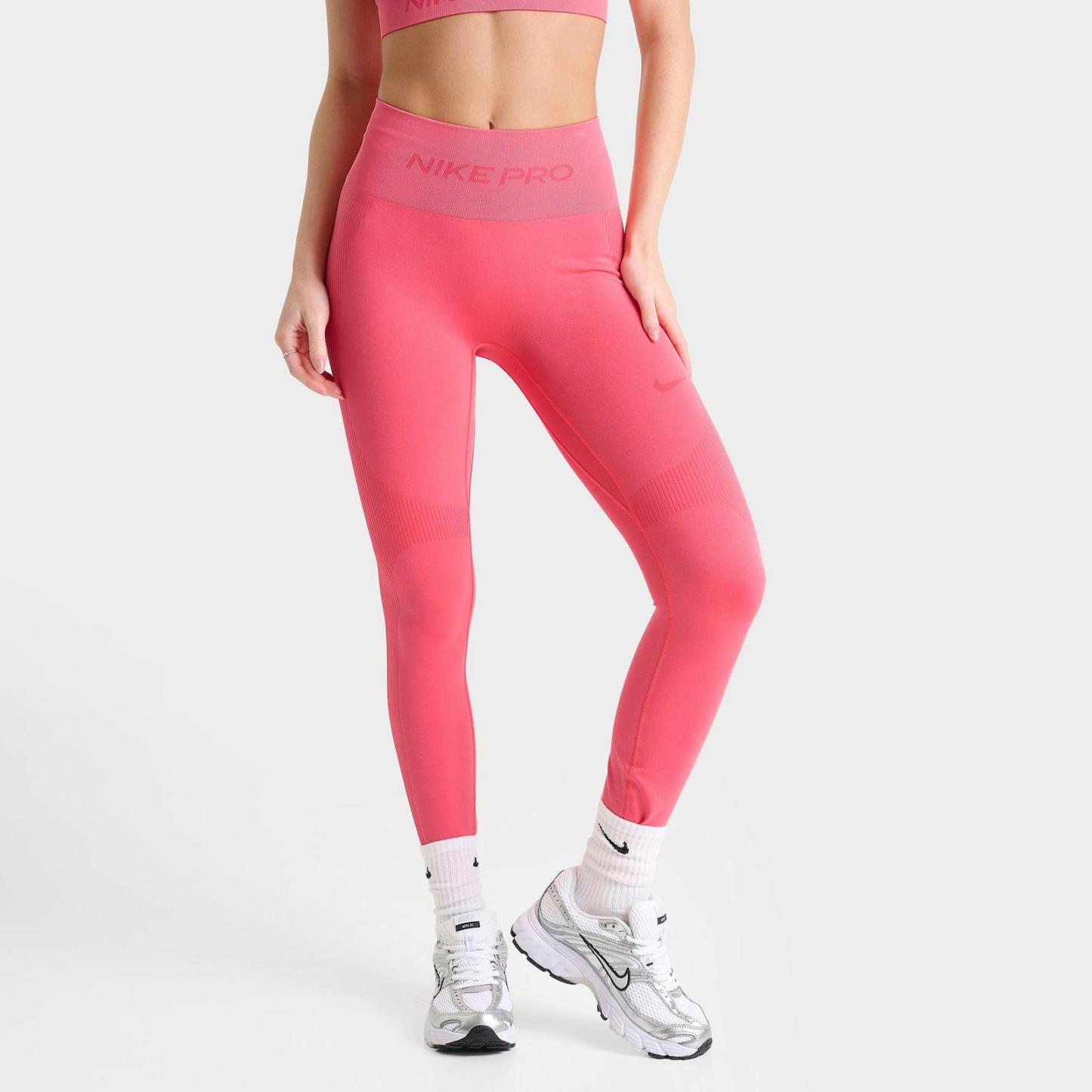 Women's Nike Pro Seamless High-Waisted 7/8 Leggings - Sea Coral