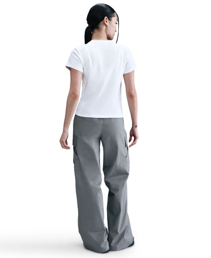 Nike Women's Sportswear Tight Ribbed Short-Sleeve T-Shirt - White