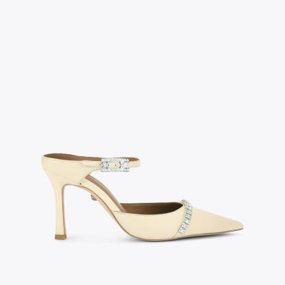 Kurt Geiger London Strass Point Mule - Beige