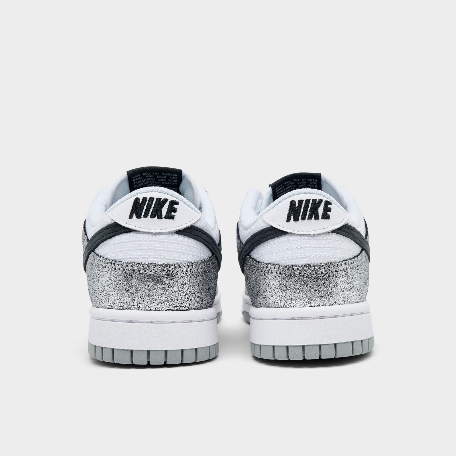 Women's Nike Dunk Low SE Casual Shoes - Metallic Silver/Off Noir/White/Silver