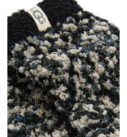 UGG Women's Cozy Chenille Crew Socks - Black / Gray