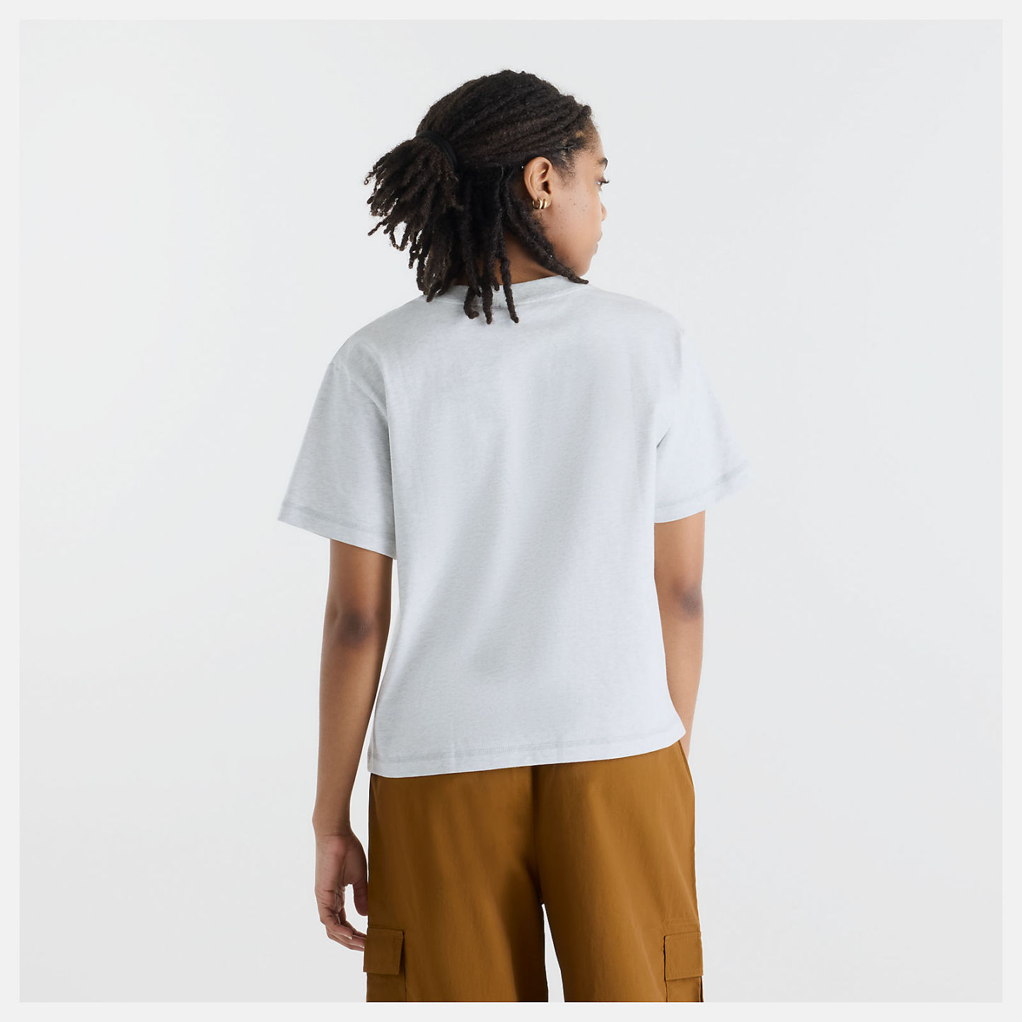 New Balance Athletics Premium Logo Hip Length Relaxed T-Shirt, WT62B7V2AHH