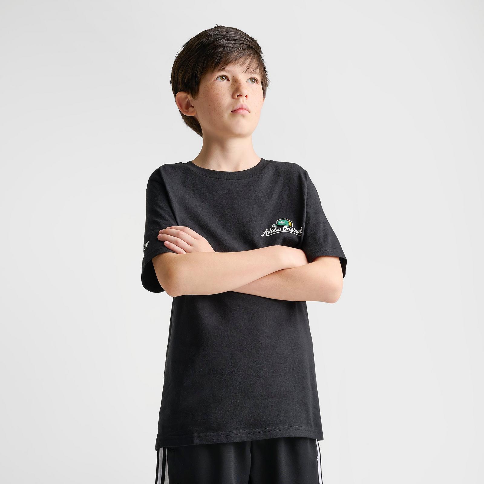 Big Kids' adidas Originals Fresher Than Fresh Graphic T-Shirt - Black - view 4