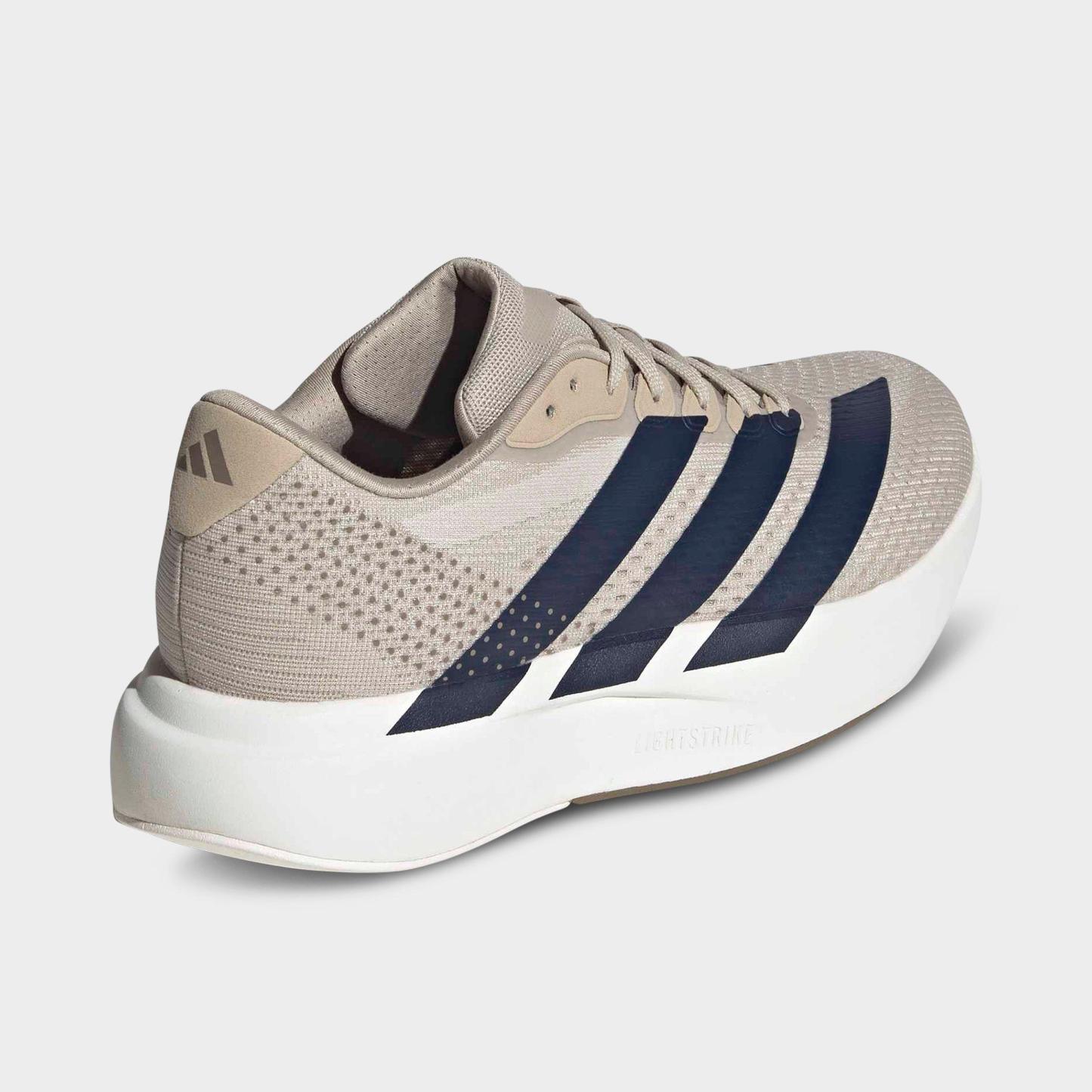 Men's adidas Adizero Pacer Running Shoes - Khaki/Night Indigo/Core White - Back view