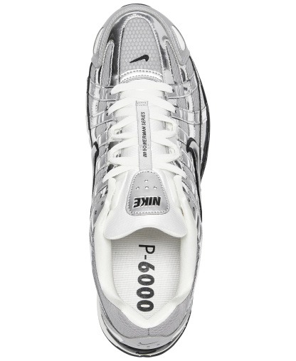 Nike Men's P-6000 Casual Sneakers from Finish Line - Metallic Silver, White