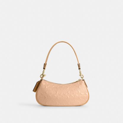 Ashton Shoulder Bag In Signature Leather - Gold/Faded Blush - view 7