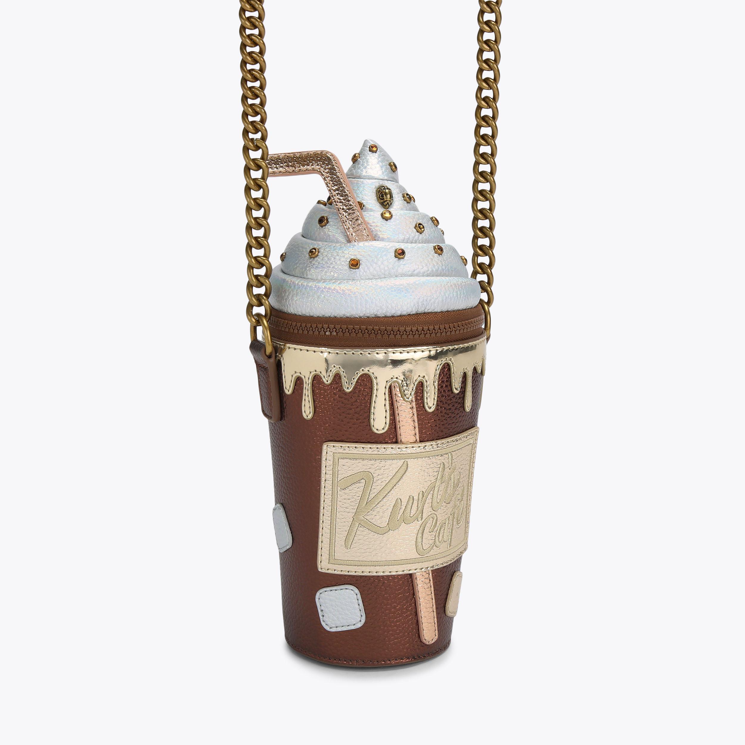 Kurt Geiger London Coffee Cup Bag - Brown - view 3