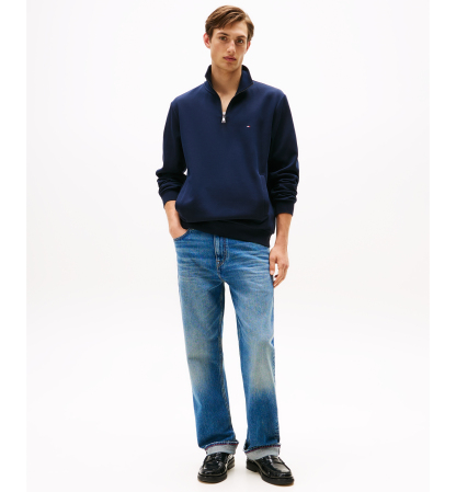 Tommy Hilfiger Men's Essential Intechno Knit Regular-Fit Quarter-Zip Sweatshirt - Desert Sky