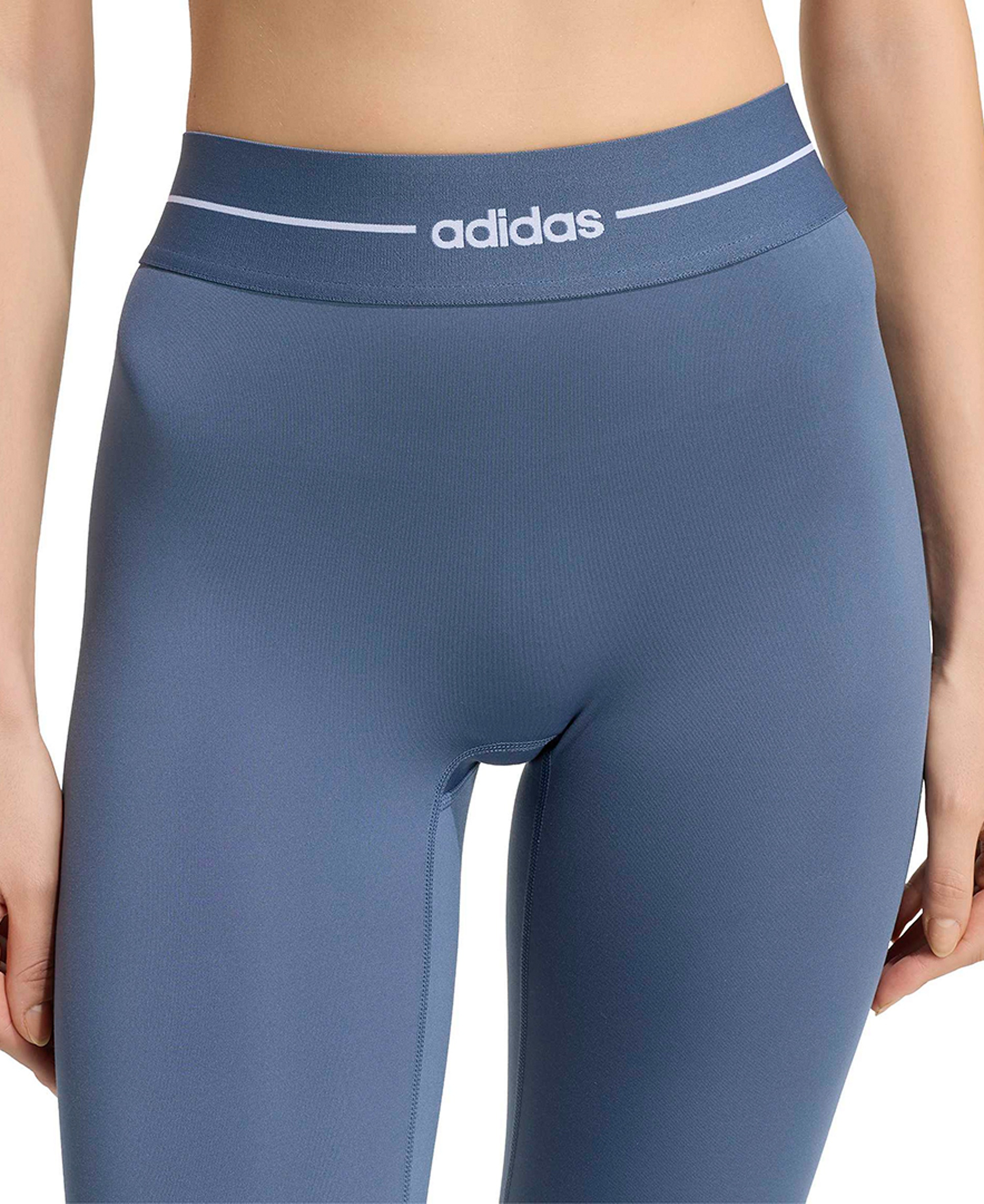 adidas Women's Hyperglam Full Length Training Tight Pants - Power Pink/White