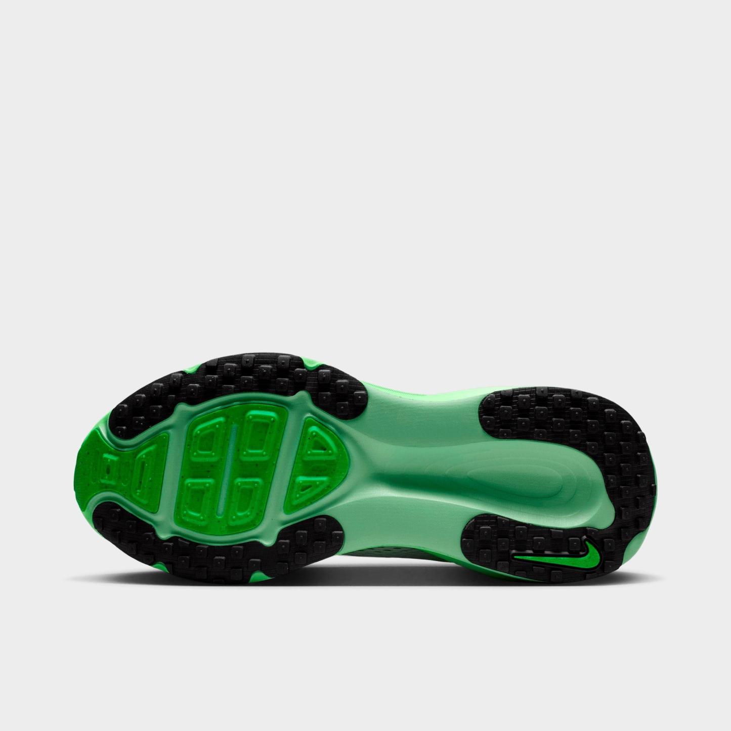 Women's Nithtke Vomero 18 Running Shoes - Part 1 - White/Illusion Green/Court Green/Metallic Silver - Bottom view