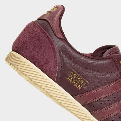 Women's adidas Originals Japan Casual Shoes - Part 1 - Maroon/Burgundy/Gold Metallic - Detail shot