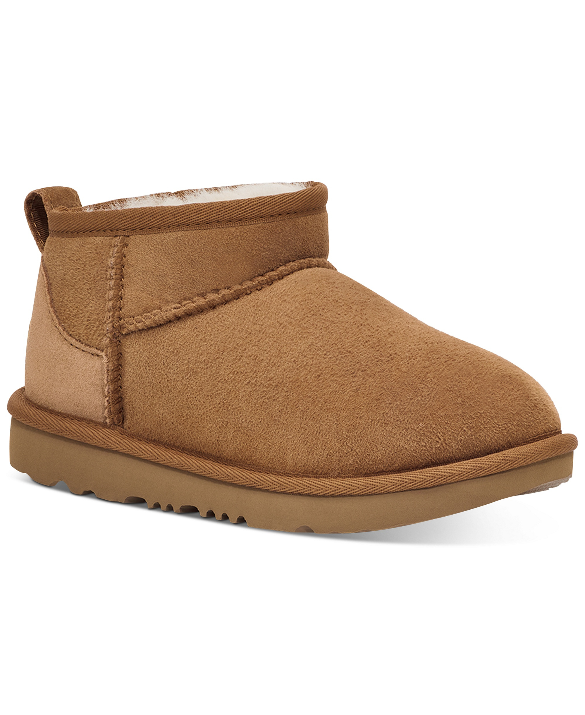 UGG® Kids Classic Ultra Mini Twinface Sheepskin Booties - Chestnut