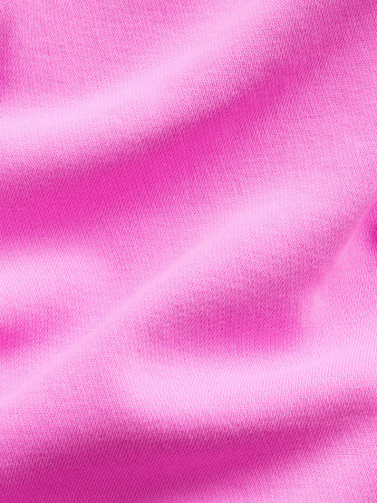 VintageSoft Oversized Half-Zip Wedge Pullover - Sugar plum neon pink