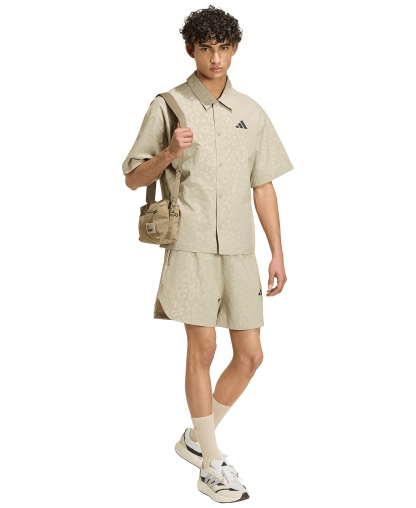 adidas Men's Tech Leopard Short-Sleeve Shirt - Wonder Cargo