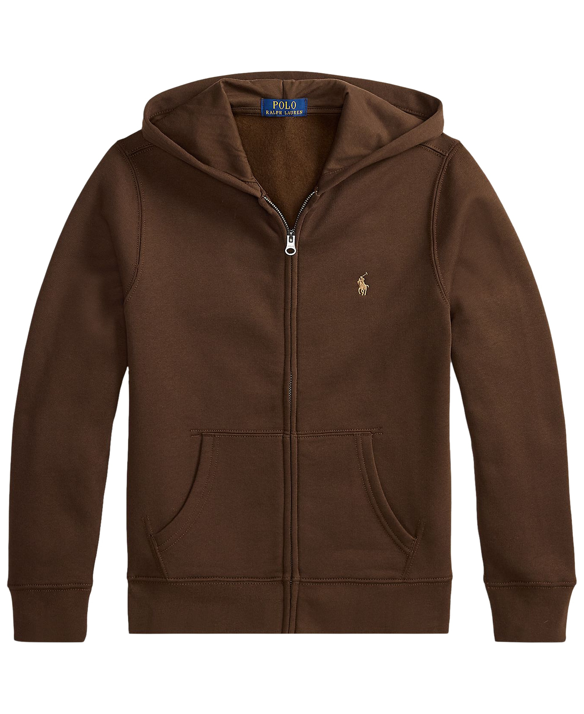 Polo Ralph Lauren Boys' 8-20 Fleece Full-Zip Hoodie - Nutmeg Brown