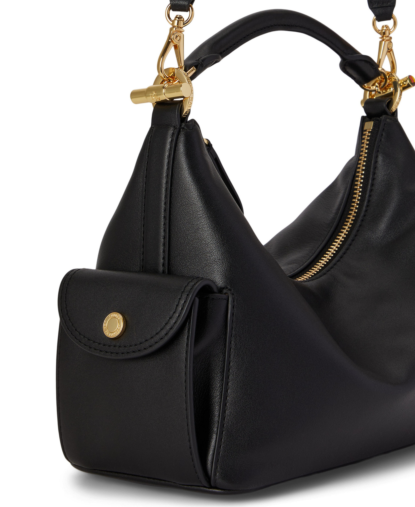 Lauren Ralph Lauren Small Blaike Slim Shoulder Bag - Black
