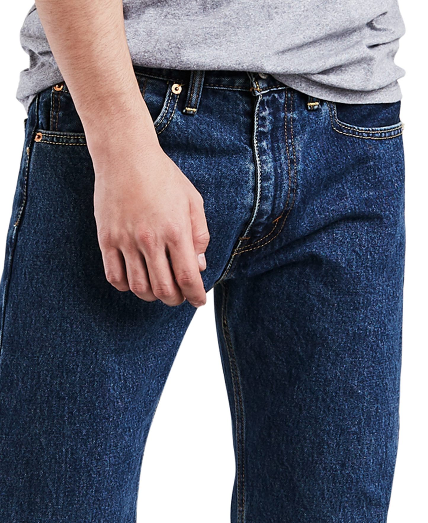 Levi's Men's 505™ Non-Stretch Regular Fit Jeans - Dark Stonewash
