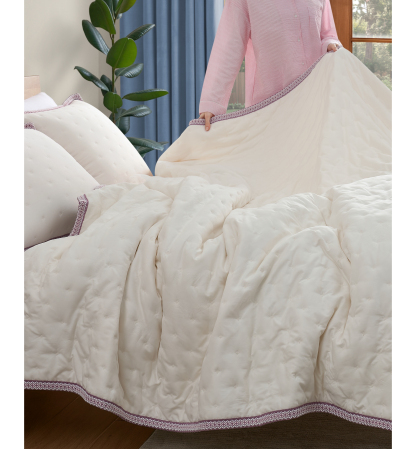 UGG® Devon UGG Braid Quilt Sets - Snow/Pink