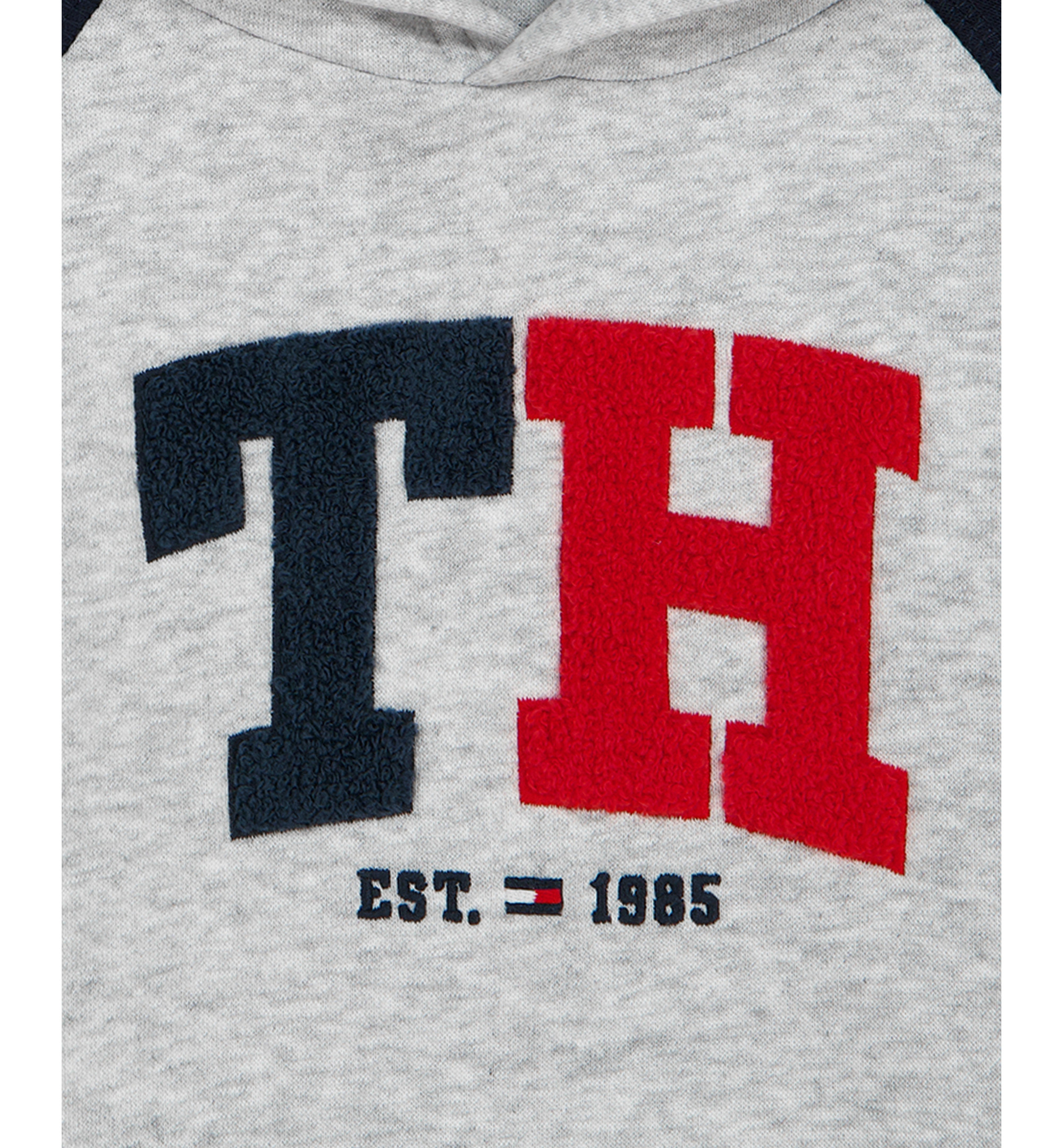 Tommy Hilfiger Baby Boys' Color-Blocked Logo Hoodie and Jogger Pants, 2-Piece Set - Gray Heather/Navy