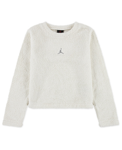 Jordan Girls' 7-16 Mountainside Crewneck Sweatshirt - White