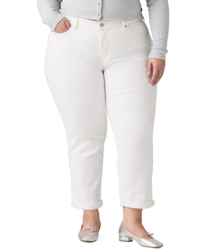 Levi's Women's Relaxed Boyfriend Tapered Leg Jeans - Simply White