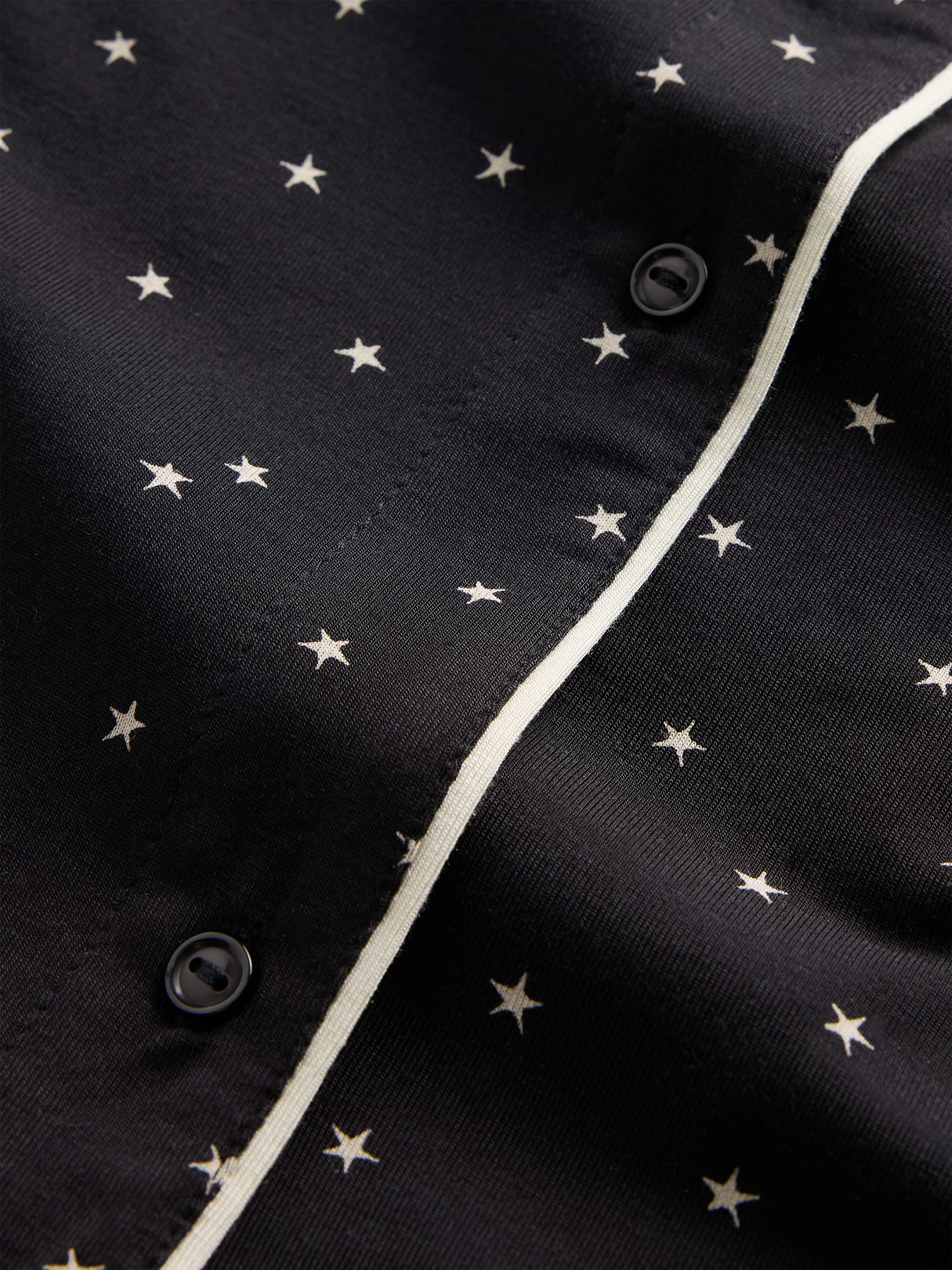 SoftMade Modal PJ Top - Black & white stars