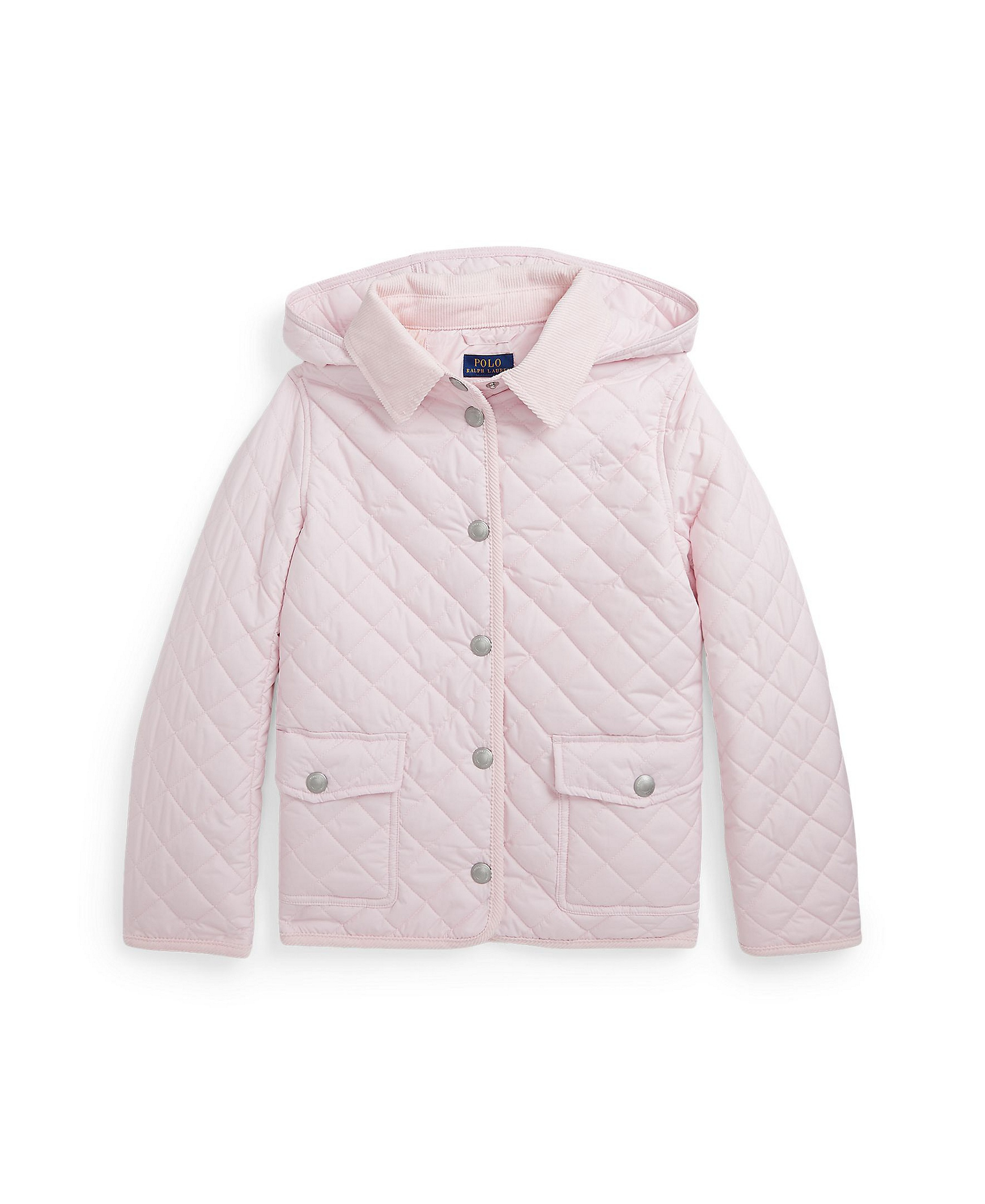 Polo Ralph Lauren Big Girls Quilted Barn Jacket - Hint Of Pink