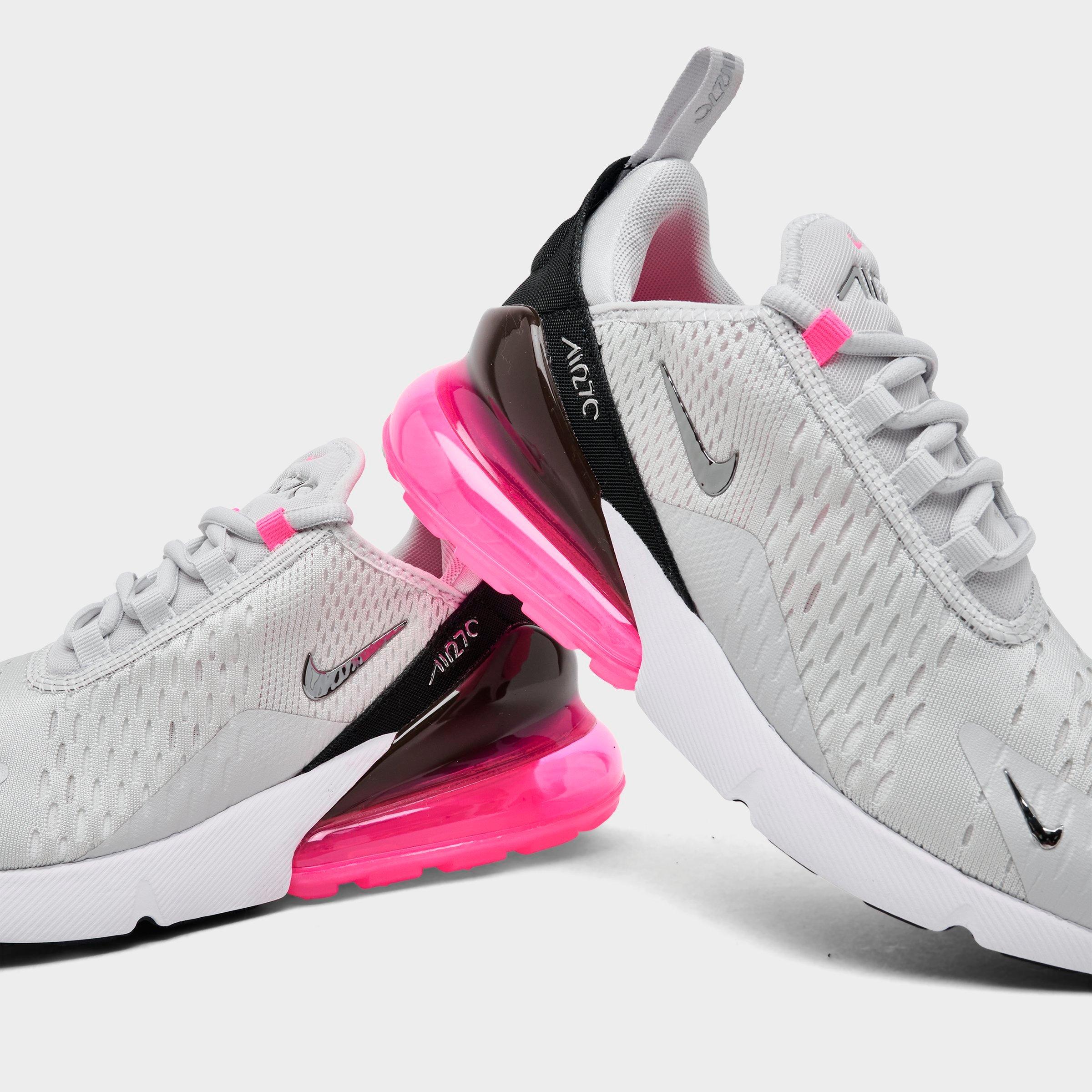 Women's Nithtke Air Max 270 Casual Shoes - Part 1 - Photon Dust/Metallic Silver/Hyper Pink - Detail shot