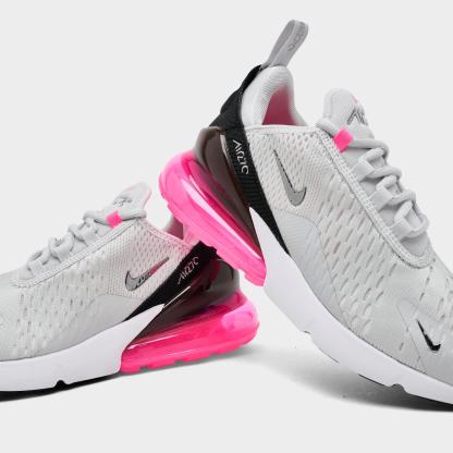 Women's Nithtke Air Max 270 Casual Shoes - Part 1 - Photon Dust/Metallic Silver/Hyper Pink - Detail shot