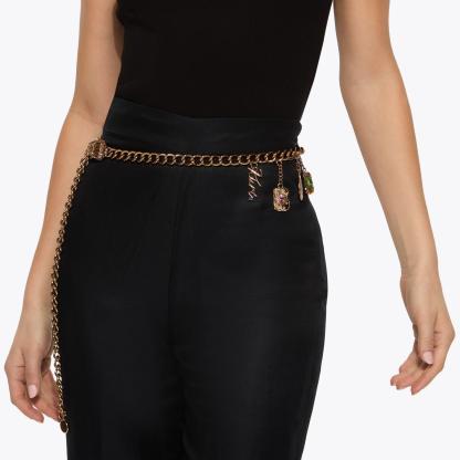 Kurt Geiger London Eagle Pendant Charm Belt - Metallics - view 2