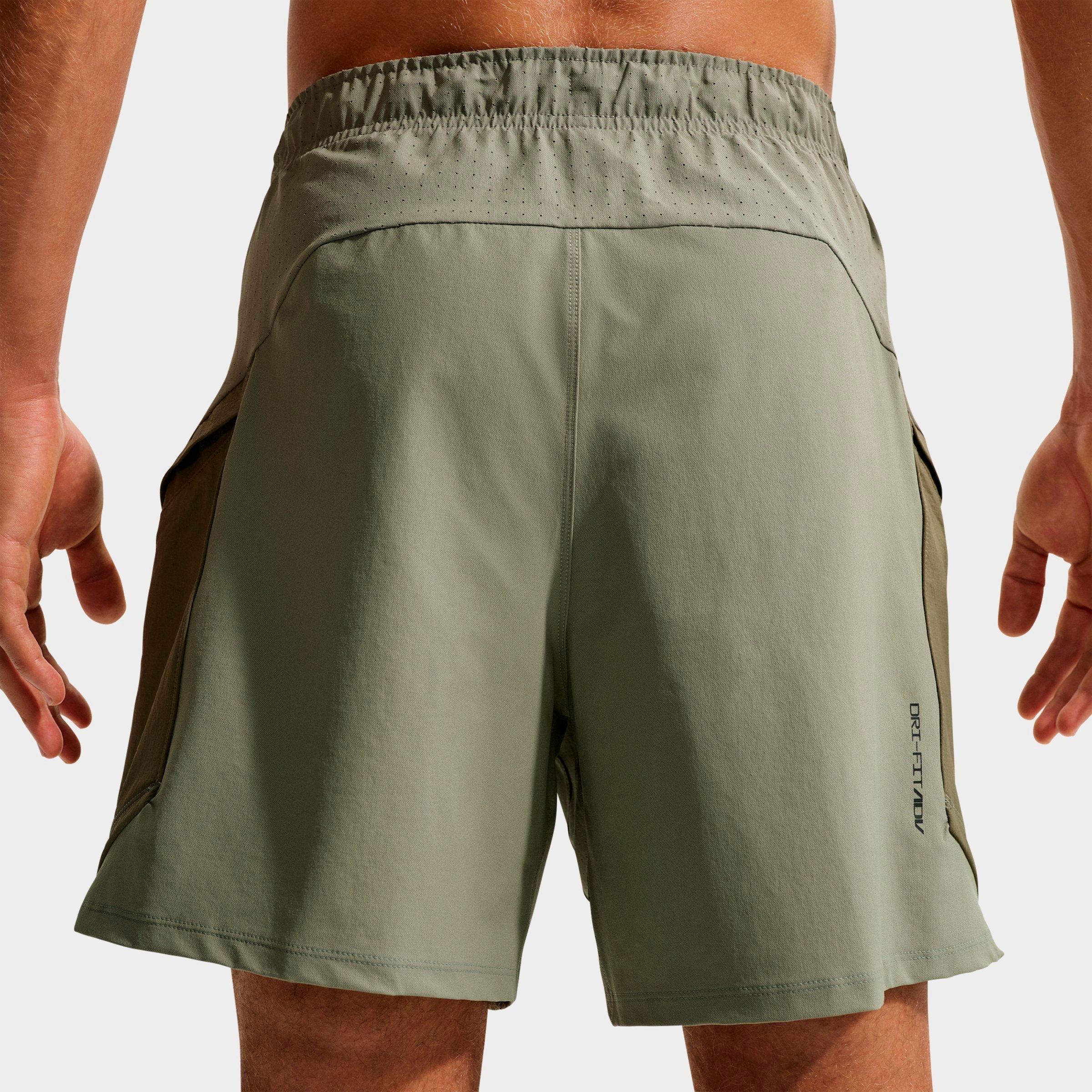 Men's Nithtke Pro Training Dri-FIT ADV 6" Shorts - Light Army/Medium Olive/Light Liquid Lime
