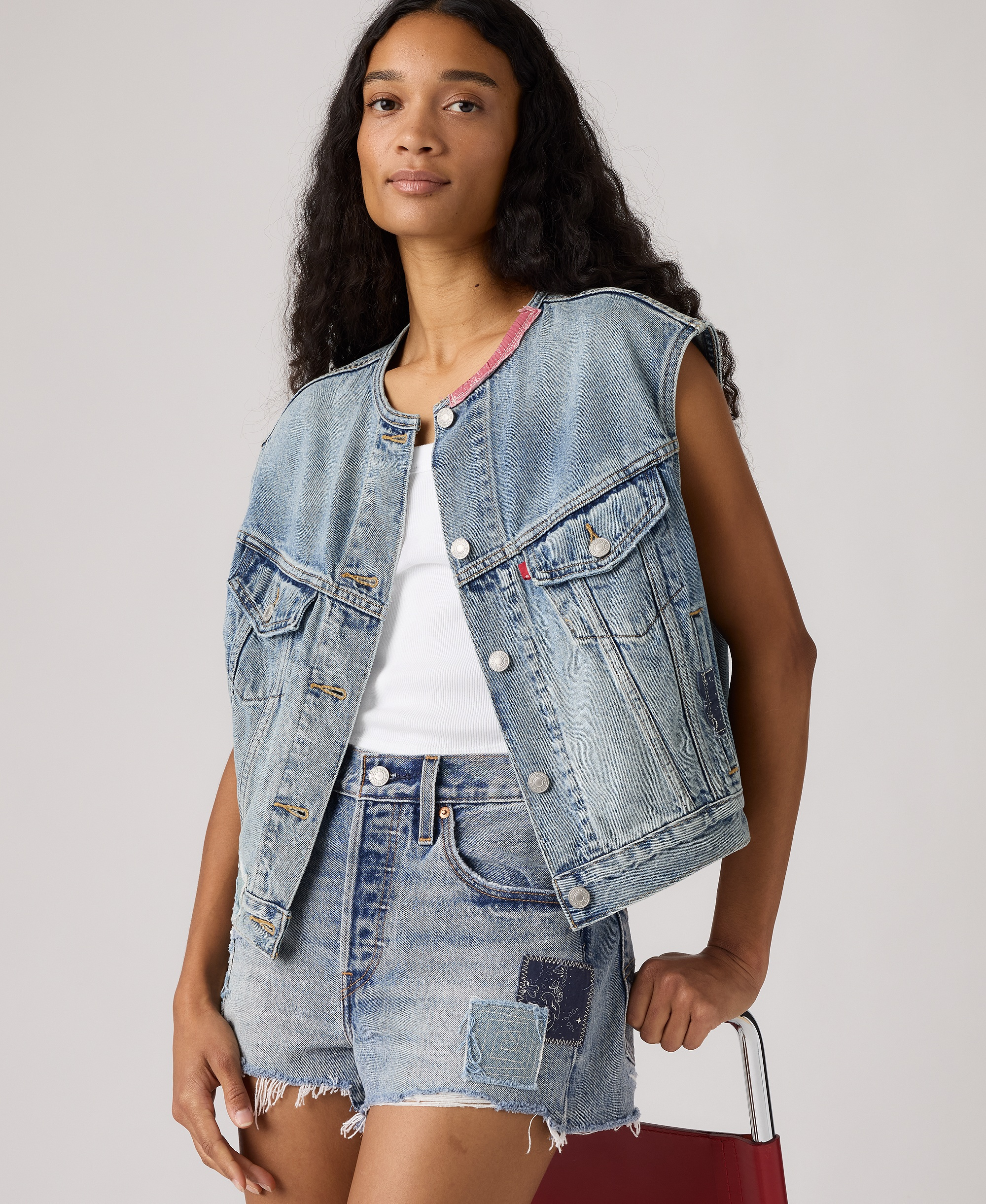 Levi's Premium Women's Relaxed-Fit Sleeveless Trucker Jacket - Melodys Muse Vest