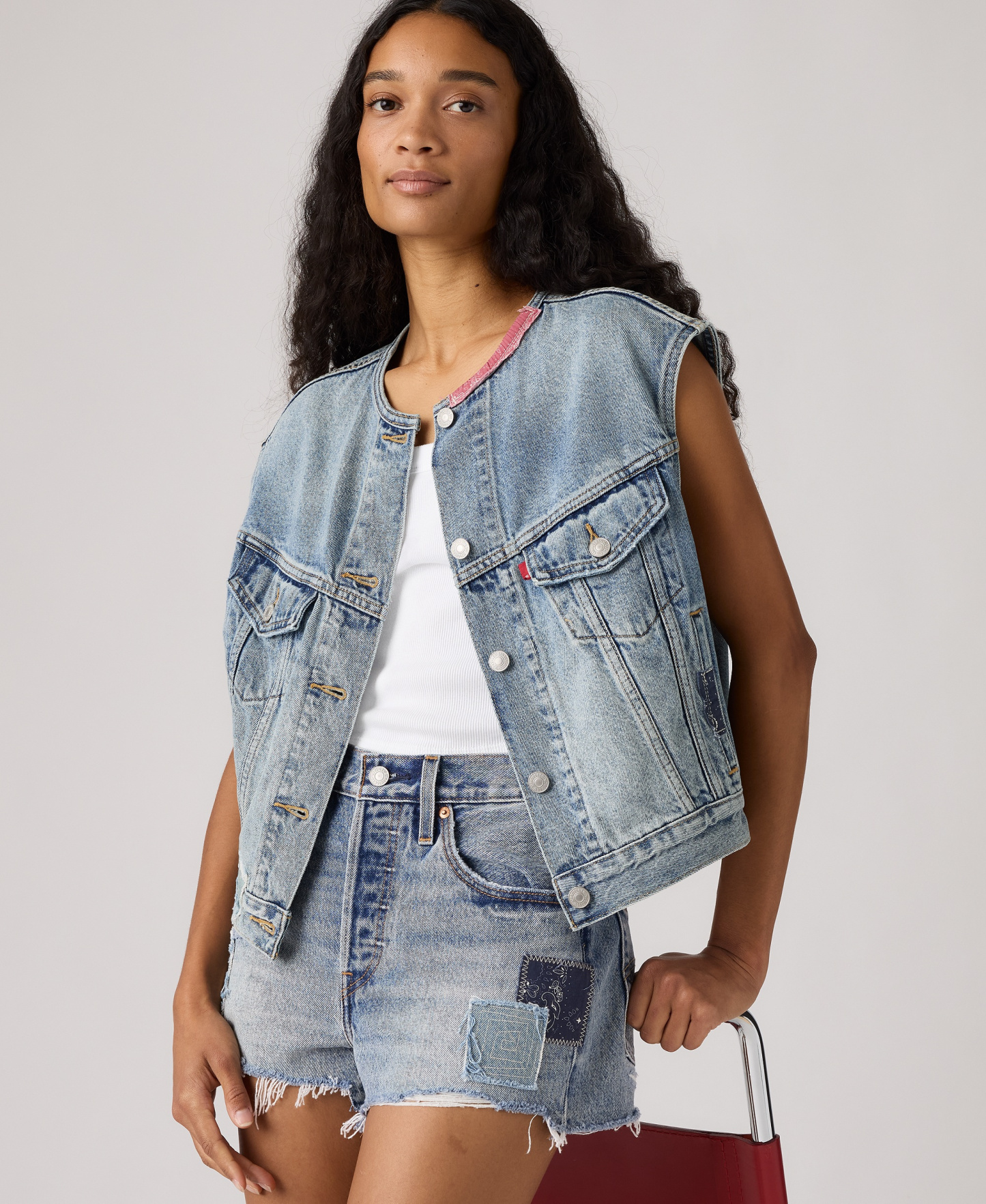 Levi's Premium Women's Relaxed-Fit Sleeveless Trucker Jacket - Melodys Muse Vest