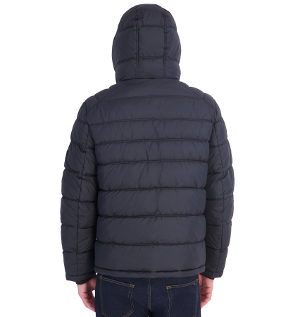Tommy Hilfiger Men's Hooded Puffer Jacket - Black