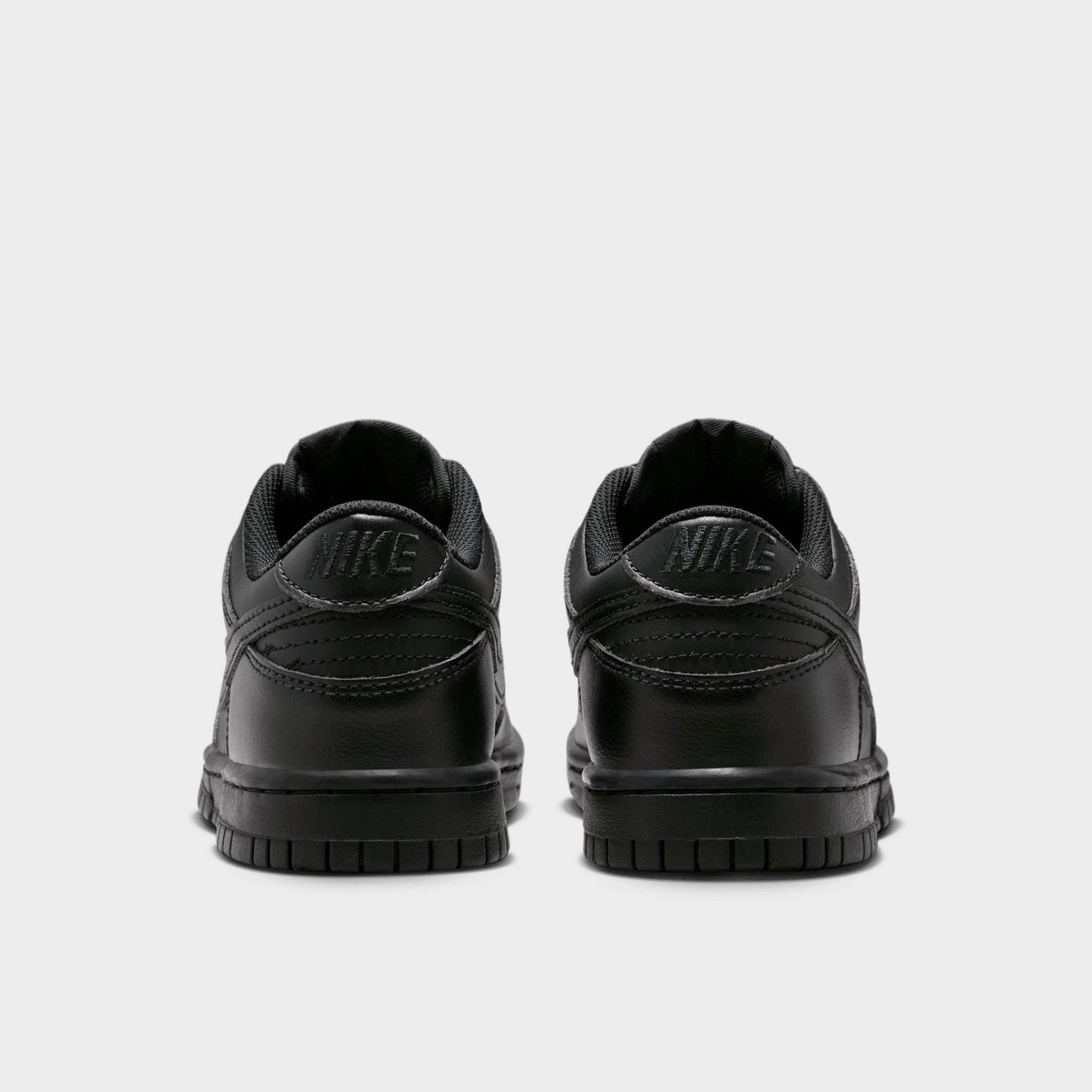 Big Kids' Nithtke Dunk Low Casual Shoes - Part 1 - Black - Back view