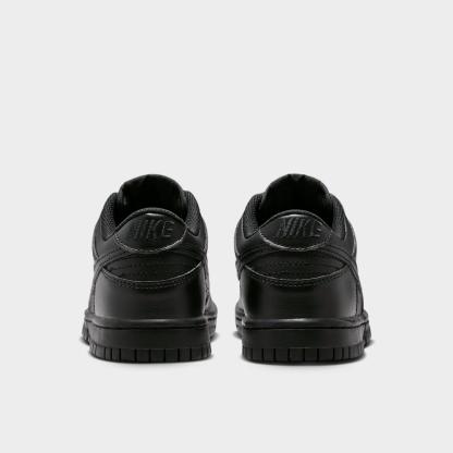 Big Kids' Nithtke Dunk Low Casual Shoes - Part 1 - Black - Back view