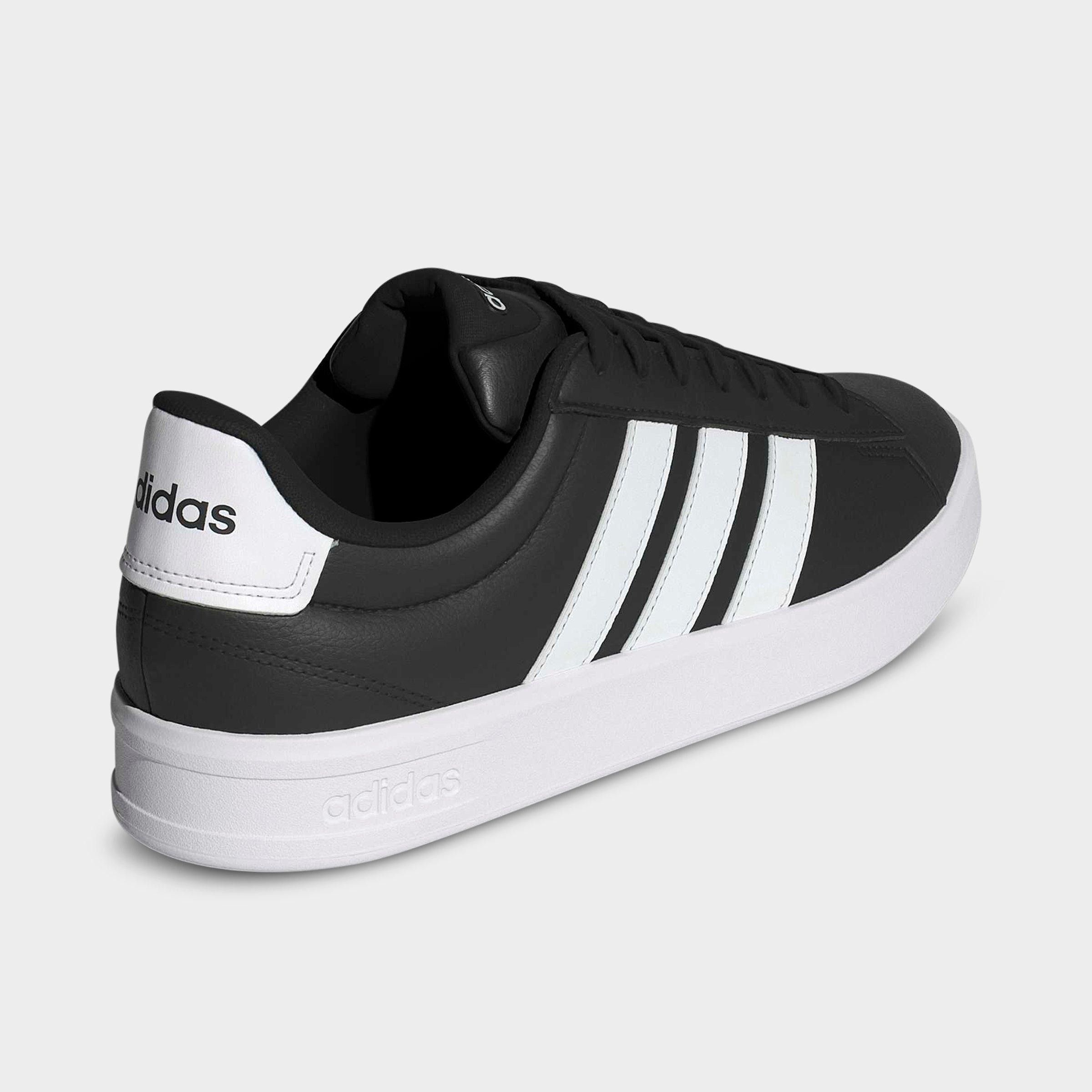 Men's adidas Grand Court 3.0 Casual Shoes - Core Black/Cloud White/Cloud White (IH1473-001) - Back view
