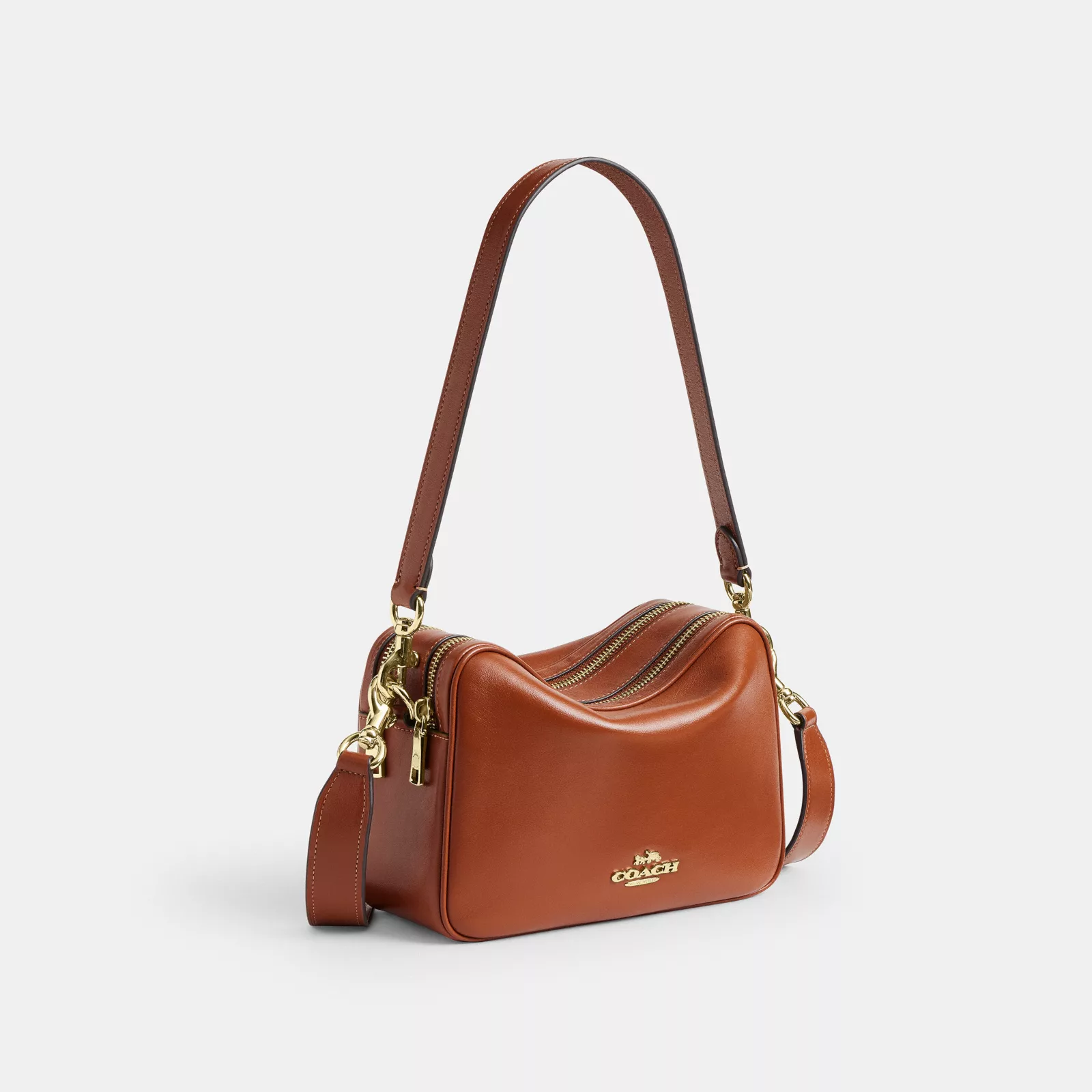 Carey Crossbody Bag - Gold/Cinnamon - view 6