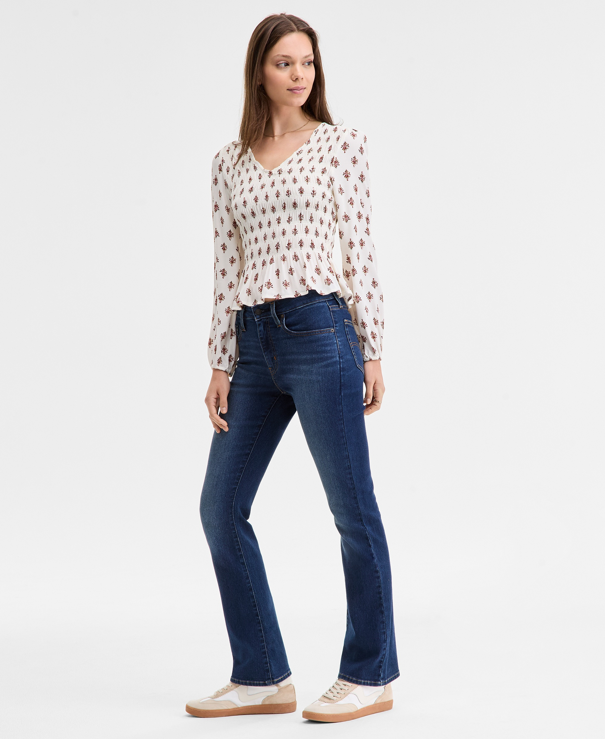 Levi's 725 High-Waist Classic Stretch Bootcut Jeans - Blue